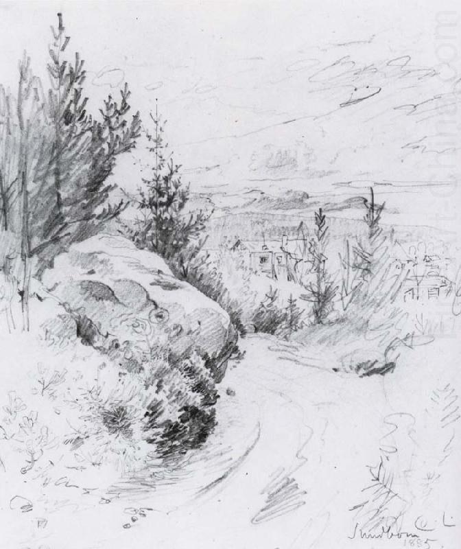First Glimpse of Sundborn Pencil, Carl Larsson